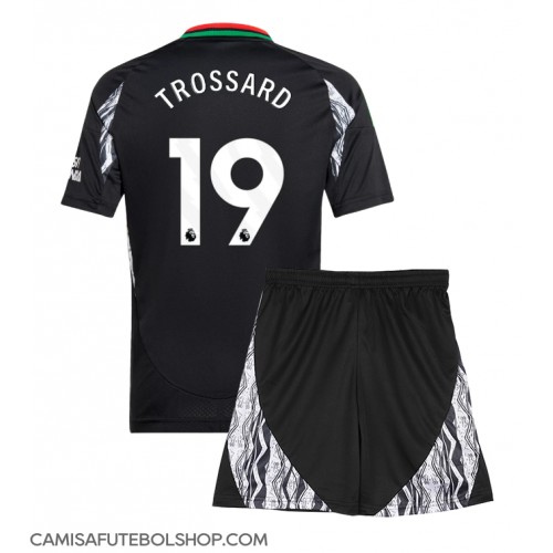 Camisa de time de futebol Arsenal Leandro Trossard #19 Replicas 2º Equipamento Infantil 2024-25 Manga Curta (+ Calças curtas)